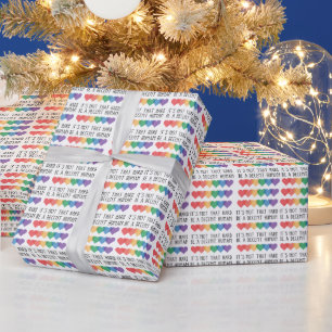 LGBT Herz Retro ein anständiger Mensch ist es nich Geschenkpapier