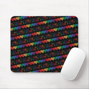 LGBT Herz Retro ein anständiger Mensch ist es nich Mousepad