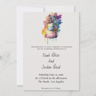 LGBT Hochzeitstorte Einladung