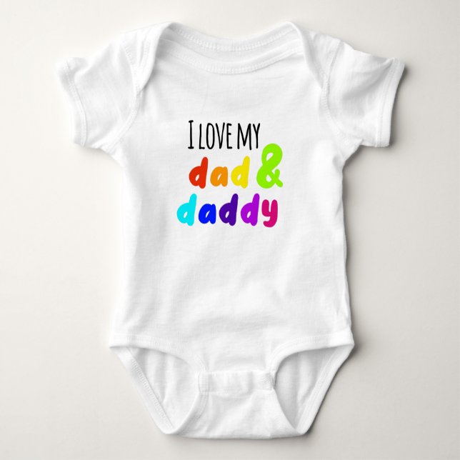 LGBT I Liebe meines Vaters und Vaters Baby Strampler (Vorderseite)