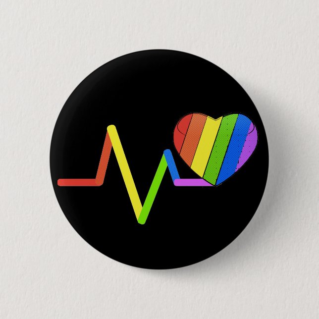 LGBT Impuls-Orlando-Tribut #LoveWins Button (Vorderseite)