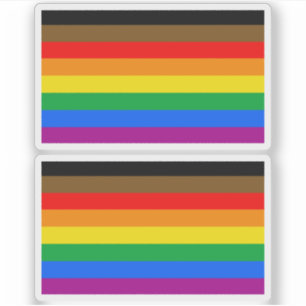 LGBT INKLUSIVER STOLZ (Stolz der farbigen Menschen Aufkleber