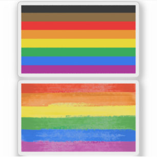 LGBT INKLUSIVER STOLZ (Stolz der farbigen Menschen Aufkleber