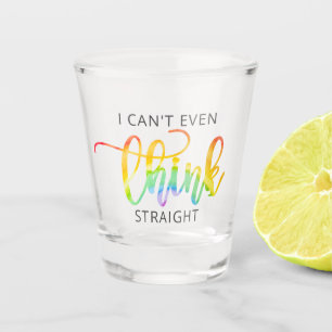 LGBT kann ich nicht einmal direkt denken Schnapsglas