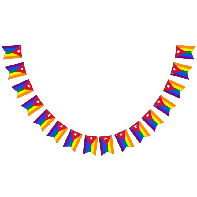 LGBT Kuba Wimpelkette (Alle)