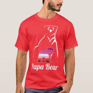 LGBT Lesbian Papa Bear Lesbischer Vater T-Shirt