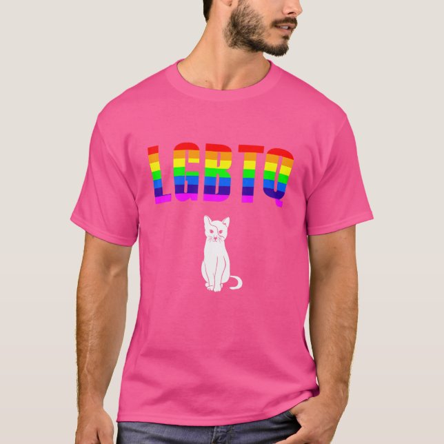 LGBT Lesbischer Gay Bisexuelle Transgender Prix Qu T-Shirt (Vorderseite)