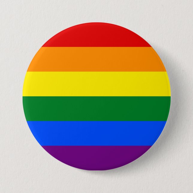 LGBT Lesbischer Gay Pride Rainbow Button (Vorderseite)