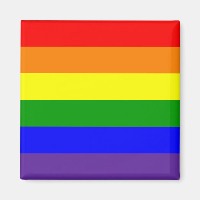 LGBT Lesbischer Gay Pride Rainbow Magnet (Vorne)