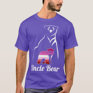 LGBT Lesbischer Onkel Bär Lesbische Flagge T-Shirt