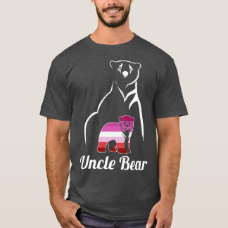 LGBT Lesbischer Onkel Bär Lesbische Flagge T-Shirt