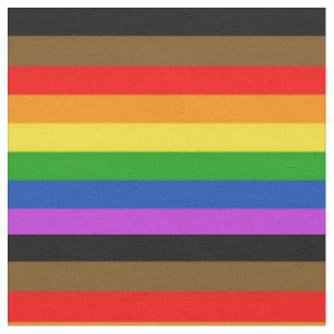 LGBT-Leute mit farbiger inklusiver Regenbogenflagg Stoff