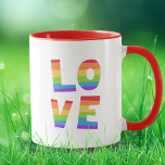 LGBT LGBTQ Gay Colorful Rainbow LIEBE IST LIEBE Qu Tasse<br><div class="desc">Gay Pride LGBT Regenbogenflagge Liebe ist Liebe LGBTQ Gay Pride,  Regenbogenflagge,  Liebe ist Liebe,  LGBT LGBTQ LGBTQ ,  Stolz Monat.</div>