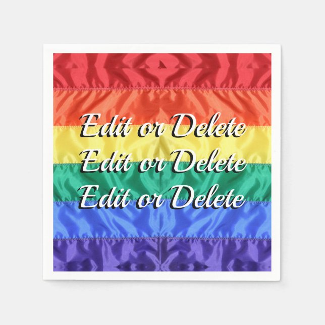 LGBT LGBTQ+-Liebe für Regenbogenfarben ist benutze Serviette (Vorderseite)