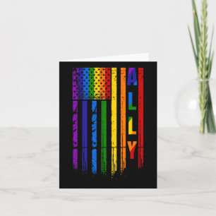 Lgbt Lgbtq Rainbow Pride American Flag 4. Juli Karte