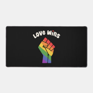 LGBT-Liebe gewinnt primäres Design für Gleichheit Schreibtischunterlage