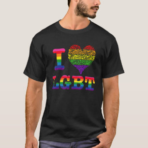 LGBT Liebe Herzstück Couple Lesbian Gay Outfi T-Shirt