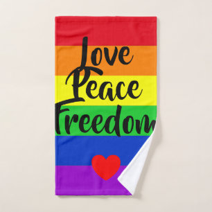#LGBT #Liebe #pride #gay #lesbian #space #parade Badhandtuch Set