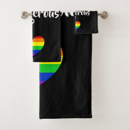#LGBT #Liebe #pride #gay #lesbian #space #parade Badhandtuch Set