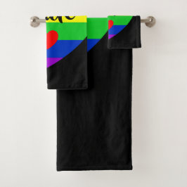 #LGBT #Liebe #pride #gay #lesbian #space #parade Badhandtuch Set