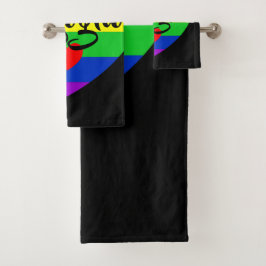 #LGBT #Liebe #pride #gay #lesbian #space #parade Badhandtuch Set