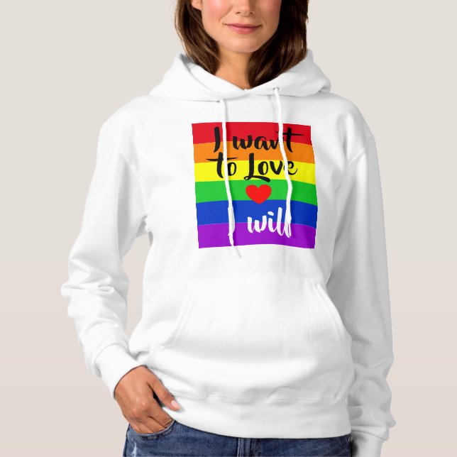 #LGBT #Liebe #pride #gay #lesbian #space #parade Hoodie (Vorderseite)