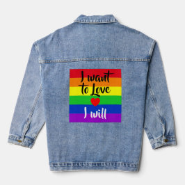 #LGBT #Liebe #pride #gay #lesbian #space #parade Jeansjacke