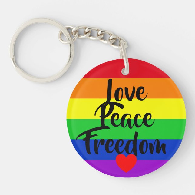 #LGBT #Liebe #pride #gay #lesbian #space #parade Schlüsselanhänger (Vorderseite)