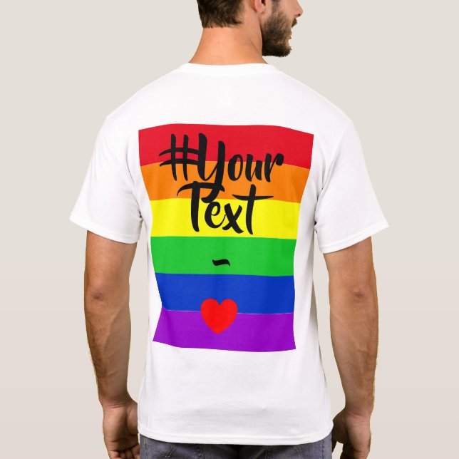 #LGBT #Liebe #pride #gay #lesbian #space #parade T-Shirt (Rückseite)