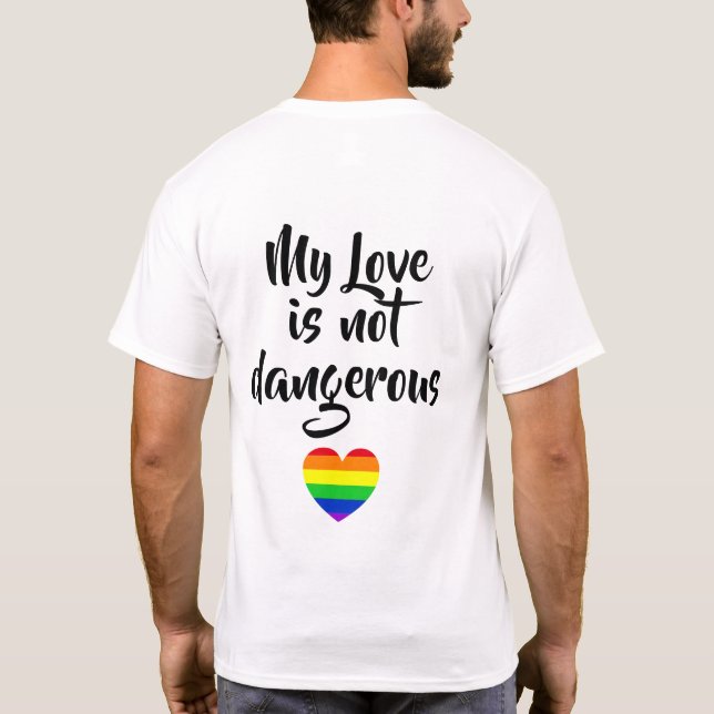 #LGBT #Liebe #pride #gay #lesbian #space #parade T-Shirt (Rückseite)
