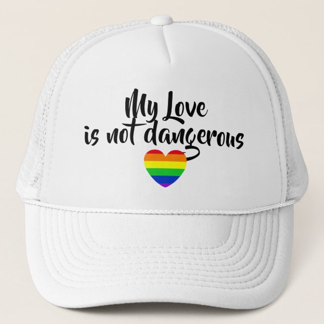 #LGBT #Liebe #pride #gay #lesbian #space #parade Truckerkappe (Vorderseite)