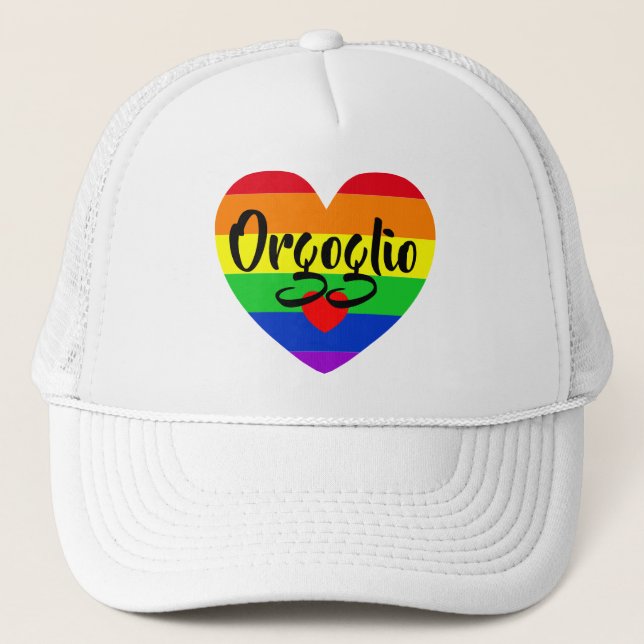 #LGBT #Liebe #pride #gay #lesbian #space #parade Truckerkappe (Vorderseite)