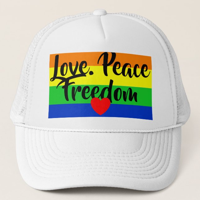 #LGBT #Liebe #pride #gay #lesbian #space #parade Truckerkappe (Vorderseite)