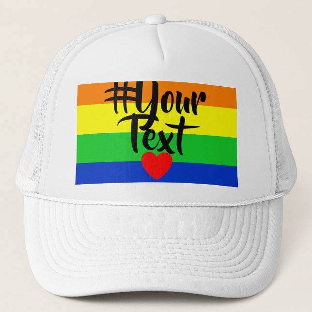 #LGBT #Liebe #pride #gay #lesbian #space #parade Truckerkappe (Vorderseite)