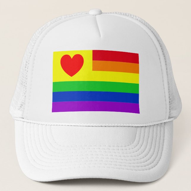 #LGBT #Liebe #pride #gay #lesbian #space #parade Truckerkappe (Vorderseite)