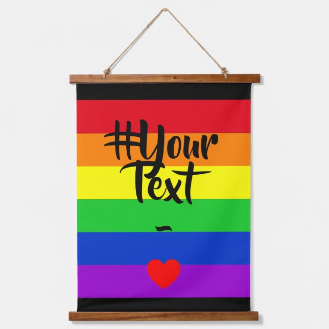 #LGBT #Liebe #pride #gay #lesbian #space #parade Wandteppich Mit Holzrahmen (Vorderseite)