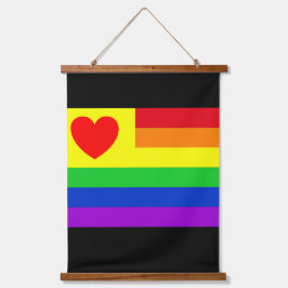 #LGBT #Liebe #pride #gay #lesbian #space #parade Wandteppich Mit Holzrahmen