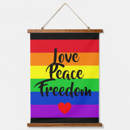 #LGBT #Liebe #pride #gay #lesbian #space #parade Wandteppich Mit Holzrahmen