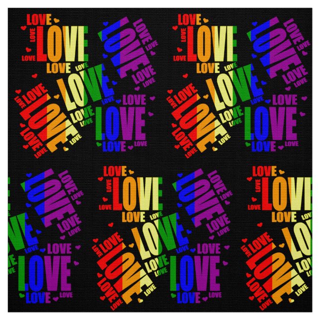 LGBT Liebe-Text Stoff (Muster)