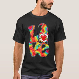 LGBT Love Gnome Valentine Day Lesbian Gay O T-Shirt