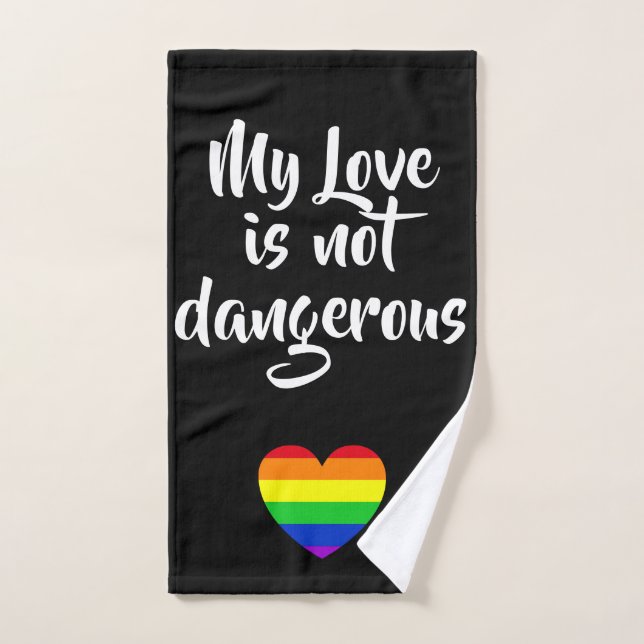 #LGBT #love #pride #gay #lesbiennes #freedom #para (Serviette à main)