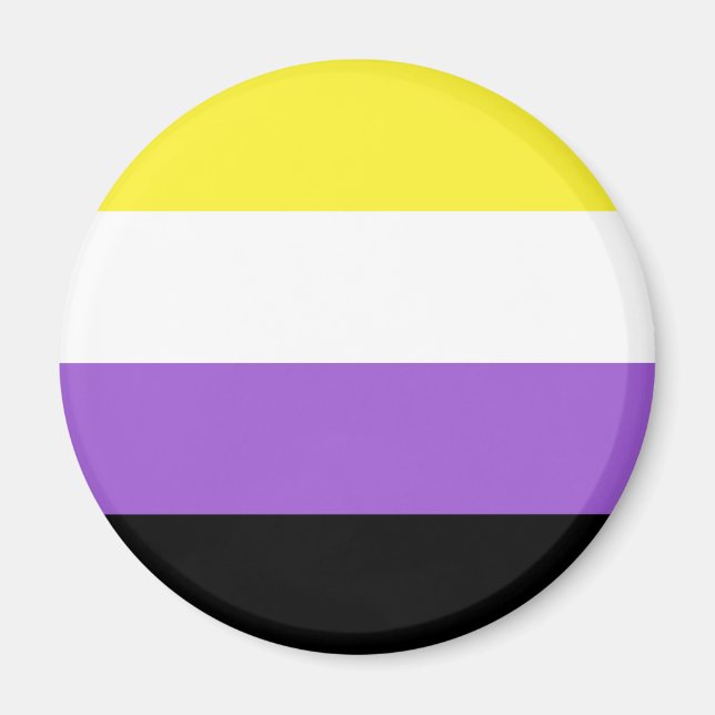 LGBT-Magnet für nichtbinäre Flag Magnet (Vorne)
