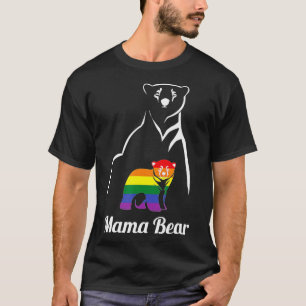 LGBT Mama Bear Gay Pride Gleichberechtigung Rainbo T-Shirt