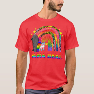 LGBT Mama Bear Gay Pride Gleichberechtigung Rainbo T-Shirt