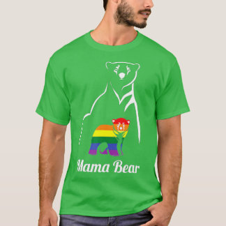 LGBT Mama Bear Gay Pride Gleichberechtigung Rainbo T-Shirt