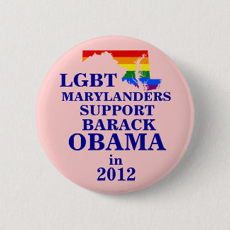 LGBT Marylander für Obama 2012 Button