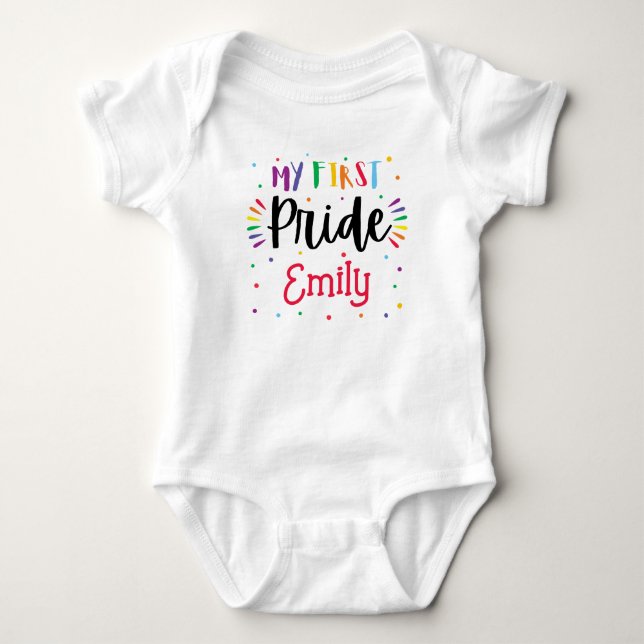 LGBT mein erster Prix Baby Bodysuit Baby Strampler (Vorderseite)
