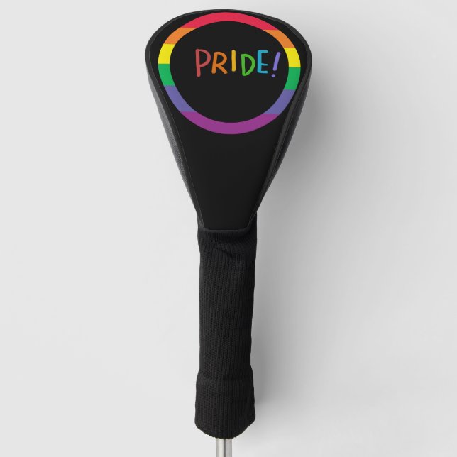 LGBT mit Regenbogen Golf Head Cover im Monat Golf Headcover (Vorderseite)