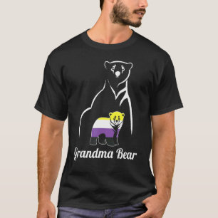 LGBT Nicht binärer Oma-Bär, der durch einen nicht  T-Shirt