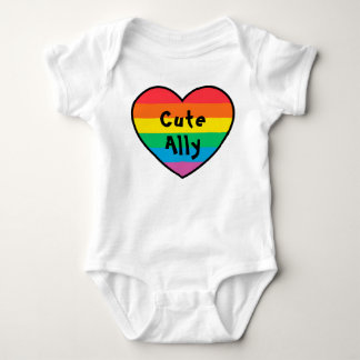 LGBT Niedlich | Rainbow Pride Heart Pride Baby | Strampler